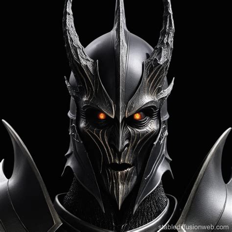 Sauron's Armored Face Portrait | Stable Diffusion Online