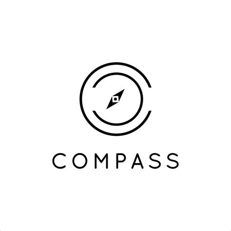 Minimalist Compass Logo Design 7319702 Vector Art At Vecteezy