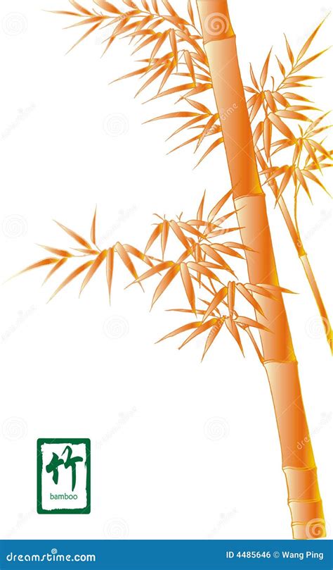 Chinese Bamboo Stock Illustration Illustration Of Asian 4485646