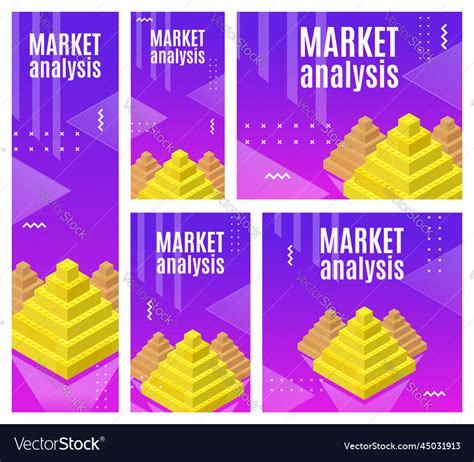 A set of vertical banners in popular sizes Vector Image