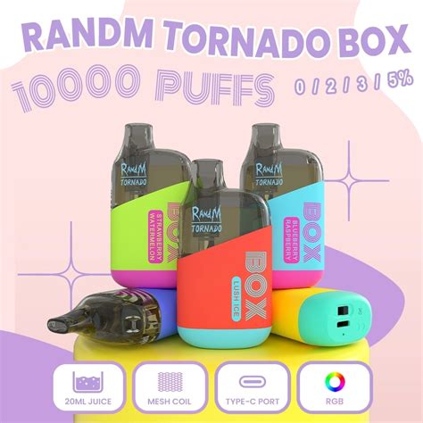 Authentic Disposable Vape Fumot Randm Tornado Box 10000 Puff Ecigarette