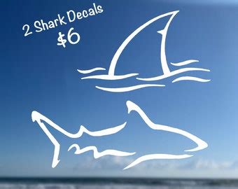 Shark Car Decal | Etsy