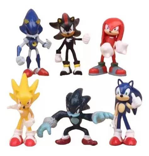 Coleção Sonic Especial Miniaturas 6 Bonecos Parcelamento sem juros