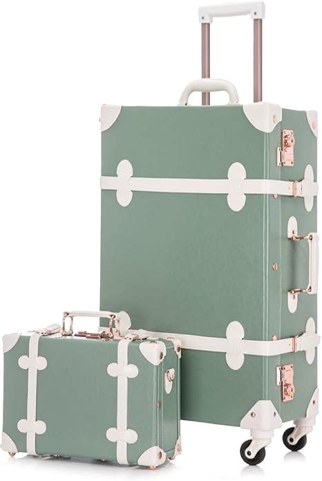 Amazon Unitravel Piece Vintage Suitcase Set Women Cute