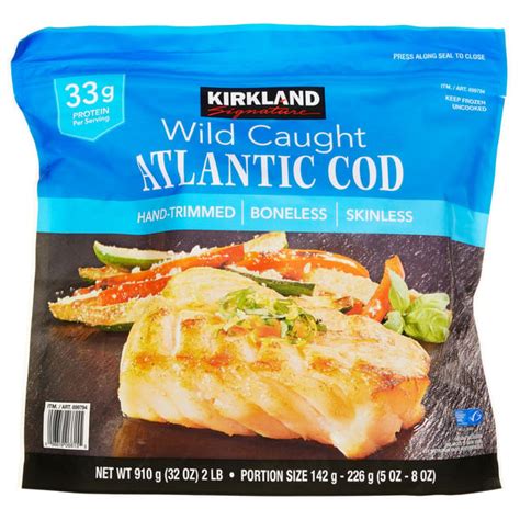 Costco Kirkland Signature Wild Atlantic Cod Individually Wrapped Lb