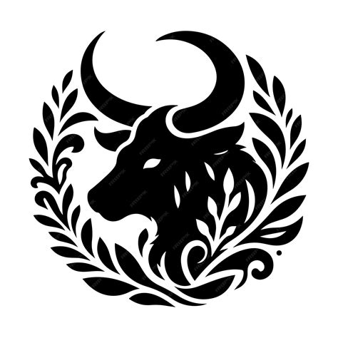 Premium Vector Bull Cow Head Silhouette