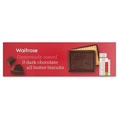 Waitrose Dark Chocolate Butter Biscuits 125g Amazon De Lebensmittel