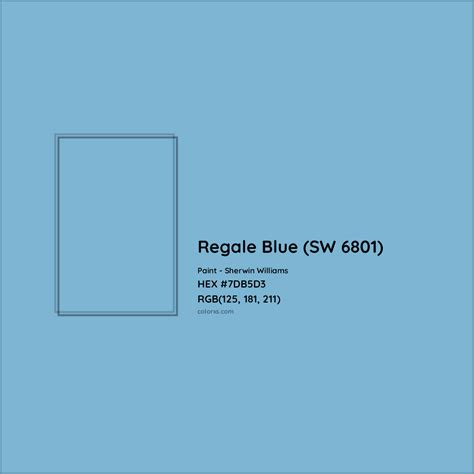 Sherwin Williams Regale Blue Sw Paint Color Codes Similar