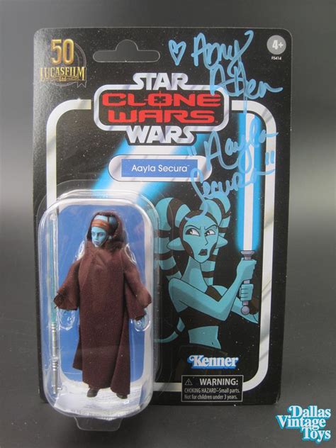 2021 Hasbro Star Wars Clone Wars Vc217 Aayla Secura Signed By Amy Allen