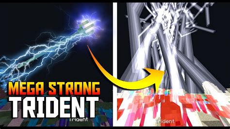 LIGHTNING TRIDENT Tutorial with Command Blocks in Minecraft (Anti Water ...