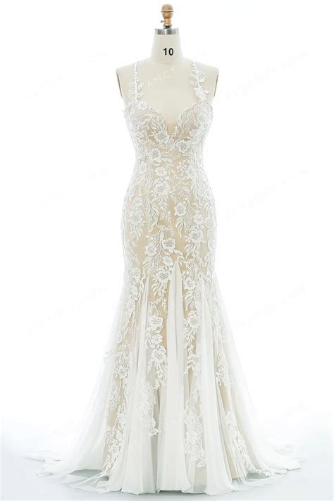 mermaid lace wedding dress - Fashion Professional