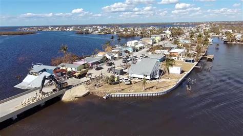 pine island road access restored  hurricane ian video