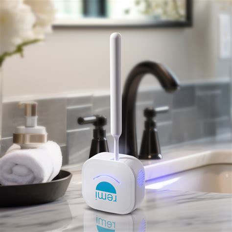 A modern Violight UV Toothbrush Sanitizer featuring a sleek design sits ...