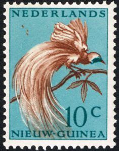 Stamp Greater Bird Of Paradise Paradisaea Apoda Netherlands New