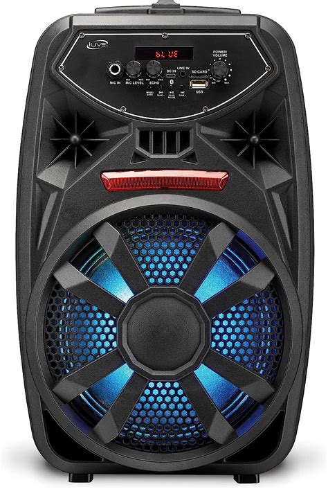 Ilive Wireless Tailgate Party Speaker Led Light Effects Built In Rechargeable