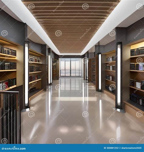 A Library Space with Advanced Digital Book Displays and Immersive VR