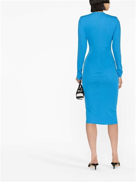 Roland Mouret Ruched Long Sleeved Maxi Dress Farfetch