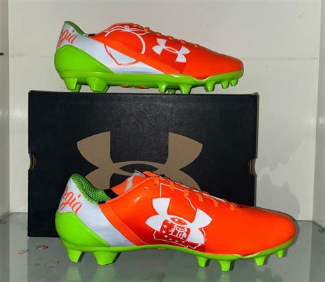 Under Armour Mens Spotlight Football Cleats Georgia Limited Edition Size 135 Ebay