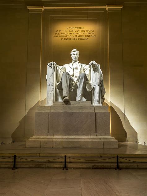 Inside the Lincoln Memorial Photograph by David Morefield - Pixels