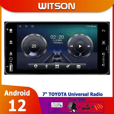 WITSON Android 12 Radio 7 Car Media Universal For TOYOTA Front Panel