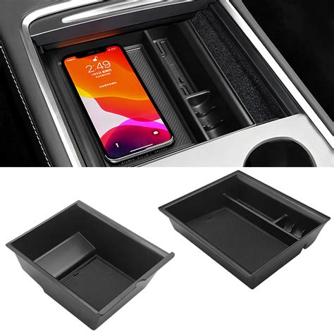 Jaronx Center Console Organizer Tray Compatible With Tesla Model