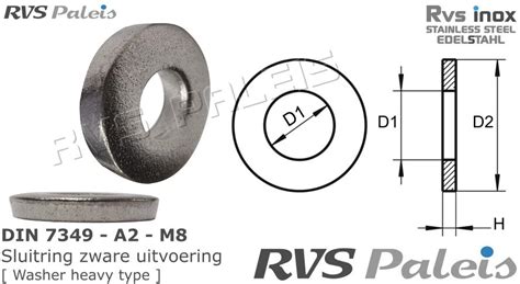 Din Rvs A M Rvs Sluitring Zware Uitvoering Rvspaleis Nl