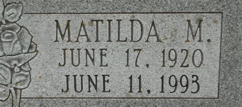 Matilda Marie Tillie” Domme Herman 1920 1993 Homenaje De Find A Grave