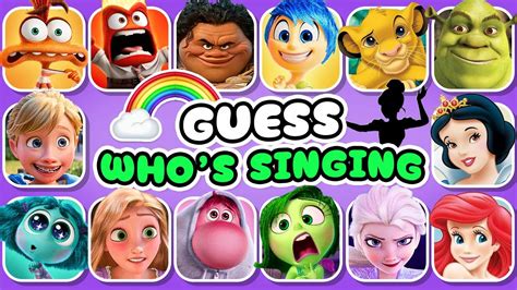 Guess Who S Singing Disney Song Quiz Challenge Inside Out