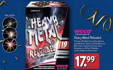 Weco Feuerwerk Heavy Metal Reloaded Angebot Bei Aldi Nord Prospekte De