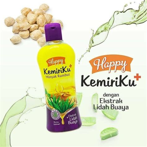 Jual Happy Kemiriku Minyak Rambut Ekstrak Lidah Buaya 100mL Shopee