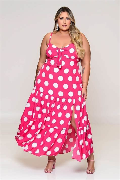 Pin De Li Andrade Em Look Plus Size Vestido Longo De Alcinha Moda