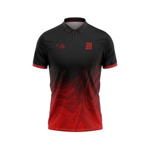 red palette customized cricket team jersey design customized cricket
