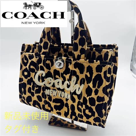 【未使用】【1円スタート】コーチ Coach Coach メンズ バッグ トート カーゴ スモール レオパード ショルダー 正規品 新品 未