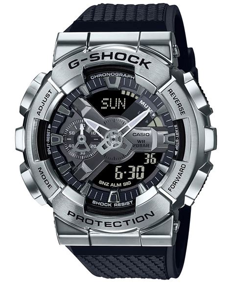 G Shock Mens Analog Digital Black Resin Strap 52mm Gm110 1a Macys