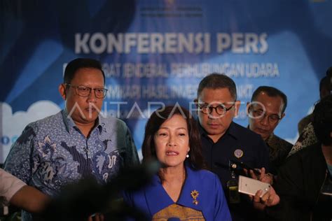 Lion Jt Investigator Press Conference Antara Foto