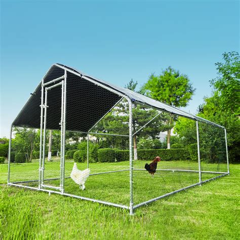 Buy Hittitechicken Coop Run Large Metal Chicken Coop Outdoor Walk In