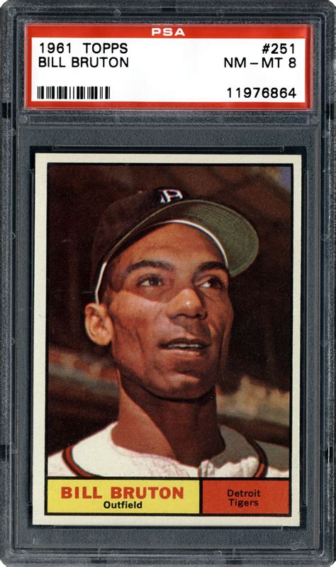 1961 Topps Bill Bruton PSA CardFacts