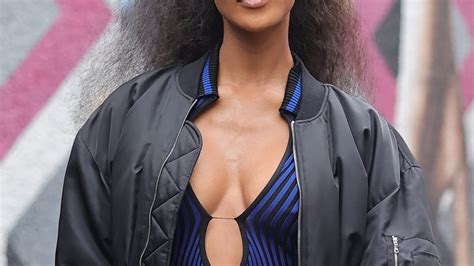 Jourdan Dunn Flashes Her Nude Tits Wearing A See Through Jumpsuit At