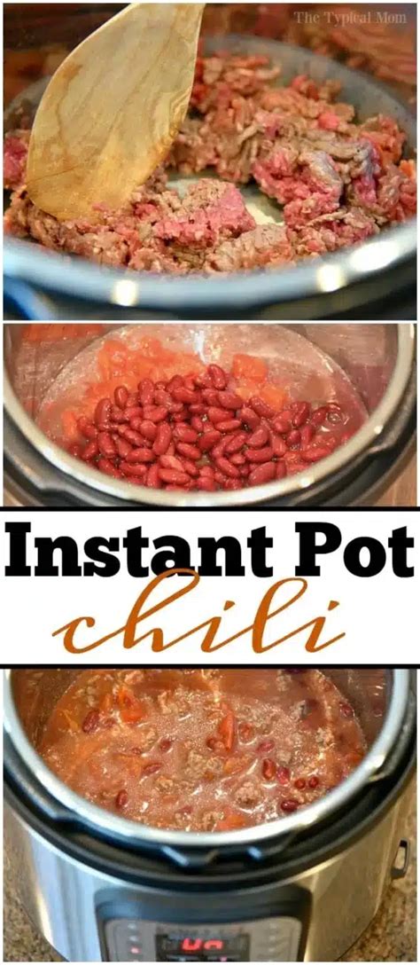 Easy 5 Ingredient Instant Pot Chili With Ground Beef Or Sausage