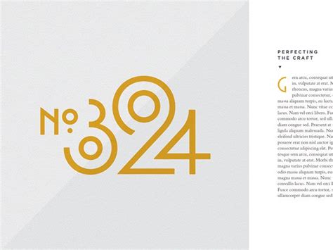 58 Beautiful Numerical Typography Designs Bashooka Art Deco Logo