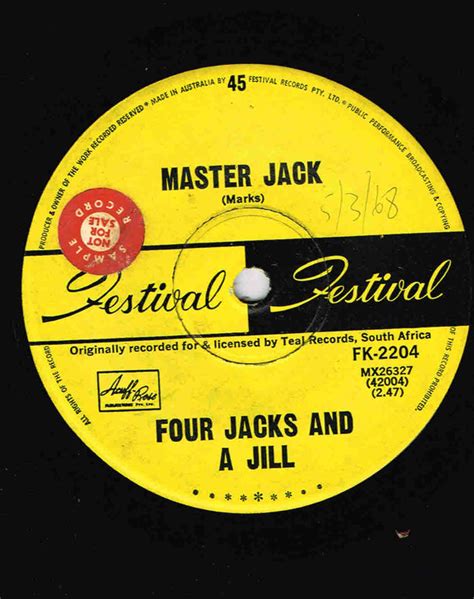 Master jack Four Jacks And A Jill アルバム