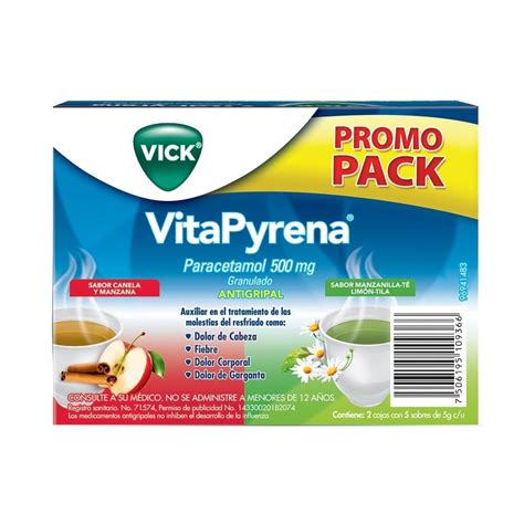 Antigripal Vick VitaPyrena Varios Sabores 10 Sobres De 5 G C U Walmart