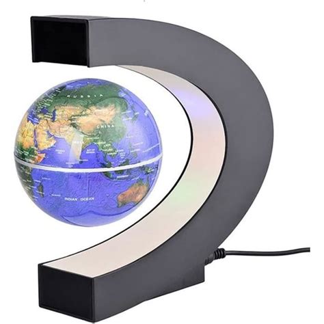 Globe Terrestre L Vitation Magn Tique Globe Flottant Avec Lampes