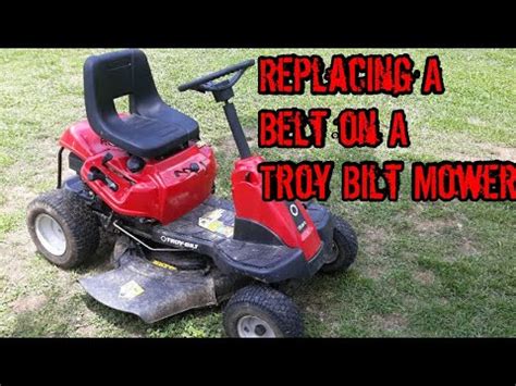 Troy Bilt Tb30 Deck Belt Replacement