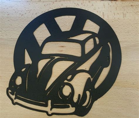 Volkswagen Bug Beetle Metal Wall Art Plasma Cut Decor Vw Gift Idea