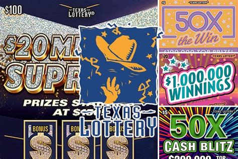 A Texas Lottery Scratch Off Has A 20 Million Jackpot To Win