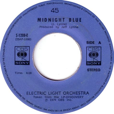 Electric Light Orchestra Midnight Blue 1979 Vinyl Discogs