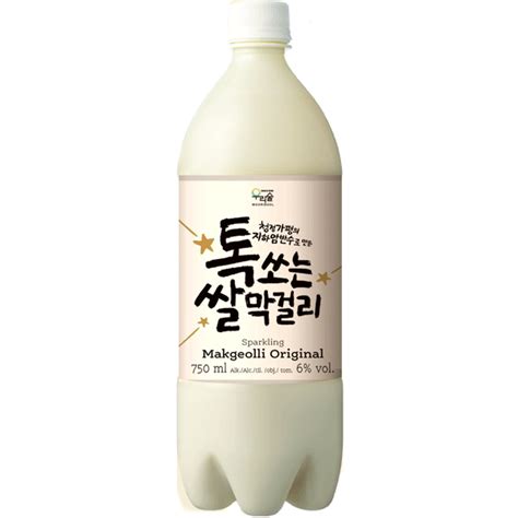 Woorisool Makgeoli Sparkling Korean Rice Wine Alc Ml