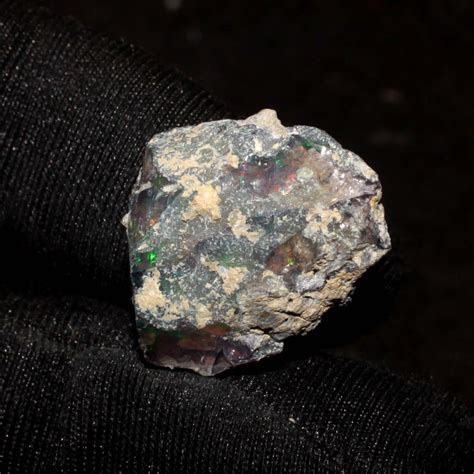 Opal Natural Black Ethiopian Fire Opal Rough Gemstone Opal Raw X Mm