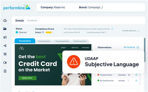 marketing compliance solutions credit card companies